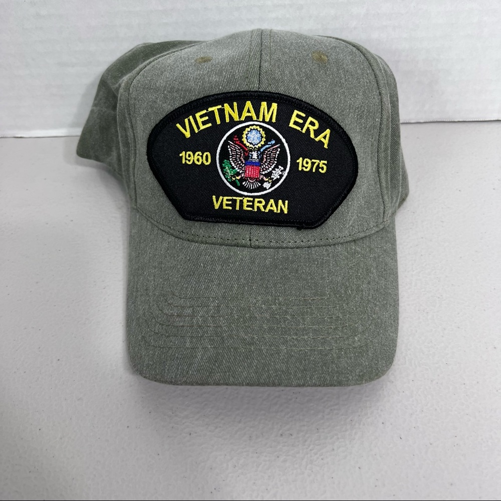 Vietnam Era Veteran Vintage Grey Baseball Hat Cap1960-1975 Eagle Insignia